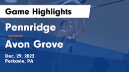 Pennridge  vs Avon Grove  Game Highlights - Dec. 29, 2022