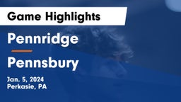Pennridge  vs Pennsbury  Game Highlights - Jan. 5, 2024