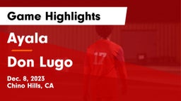 Ayala  vs Don Lugo  Game Highlights - Dec. 8, 2023