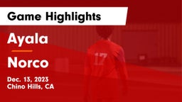 Ayala  vs Norco  Game Highlights - Dec. 13, 2023