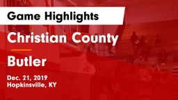 Christian County  vs Butler  Game Highlights - Dec. 21, 2019