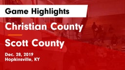 Christian County  vs Scott County  Game Highlights - Dec. 28, 2019