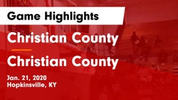 Christian County  vs Christian County  Game Highlights - Jan. 21, 2020