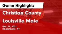 Christian County  vs Louisville Male  Game Highlights - Dec. 29, 2021