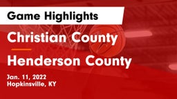 Christian County  vs Henderson County  Game Highlights - Jan. 11, 2022