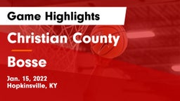 Christian County  vs Bosse  Game Highlights - Jan. 15, 2022