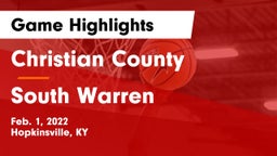 Christian County  vs South Warren  Game Highlights - Feb. 1, 2022
