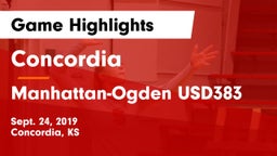 Concordia  vs Manhattan-Ogden USD383 Game Highlights - Sept. 24, 2019
