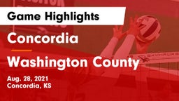 Concordia  vs Washington County  Game Highlights - Aug. 28, 2021