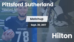 Matchup: Pittsford Sutherland vs. Hilton 2017