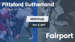 Matchup: Pittsford Sutherland vs. Fairport 2017