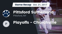 Recap: Pittsford Sutherland vs. Playoffs - Churchville 2017