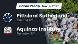 Recap: Pittsford Sutherland vs. Aquinas Institute  2017