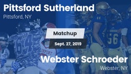 Matchup: Pittsford vs. Webster Schroeder  2019