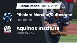 Recap: Pittsford Mendon/Sutherland vs. Aquinas Institute  2019