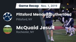 Recap: Pittsford Mendon/Sutherland vs. McQuaid Jesuit  2019