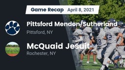 Recap: Pittsford Mendon/Sutherland vs. McQuaid Jesuit  2021