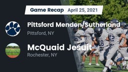 Recap: Pittsford Mendon/Sutherland vs. McQuaid Jesuit  2021