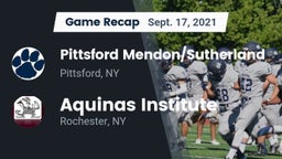 Recap: Pittsford Mendon/Sutherland vs. Aquinas Institute  2021