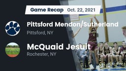 Recap: Pittsford Mendon/Sutherland vs. McQuaid Jesuit  2021