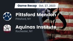 Recap: Pittsford Mendon  vs. Aquinas Institute  2023