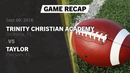 Recap: Trinity Christian Academy  vs. Taylor  2016