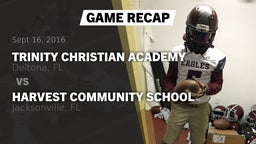 Recap: Trinity Christian Academy  vs. Harvest Community School 2016