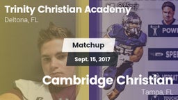 Matchup: Trinity Christian vs. Cambridge Christian  2017
