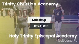 Matchup: Trinity Christian vs. Holy Trinity Episcopal Academy 2018