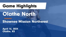 Olathe North  vs Shawnee Mission Northwest  Game Highlights - April 16, 2024