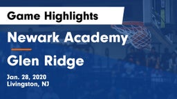 Newark Academy vs Glen Ridge  Game Highlights - Jan. 28, 2020