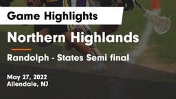 Northern Highlands  vs Randolph - States Semi final Game Highlights - May 27, 2022