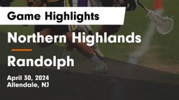 Northern Highlands  vs Randolph  Game Highlights - April 30, 2024