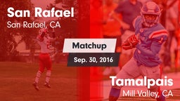 Matchup: San Rafael High vs. Tamalpais  2015