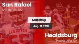 Matchup: San Rafael High vs. Healdsburg  2018