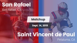 Matchup: San Rafael High vs. Saint Vincent de Paul 2019