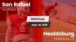 Matchup: San Rafael High vs. Healdsburg  2019