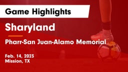 Sharyland  vs Pharr-San Juan-Alamo Memorial  Game Highlights - Feb. 14, 2023
