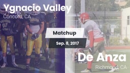 Matchup: Ygnacio Valley High vs. De Anza  2017