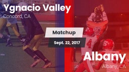 Matchup: Ygnacio Valley High vs. Albany  2017