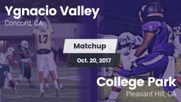 Matchup: Ygnacio Valley High vs. College Park  2017