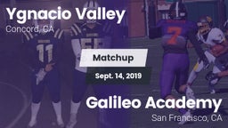 Matchup: Ygnacio Valley High vs. Galileo Academy 2019