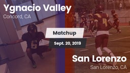 Matchup: Ygnacio Valley High vs. San Lorenzo  2019