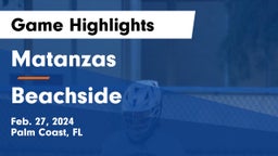 Matanzas  vs Beachside  Game Highlights - Feb. 27, 2024