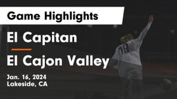 El Capitan  vs El Cajon Valley  Game Highlights - Jan. 16, 2024