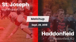 Matchup: St. Joseph High vs. Haddonfield  2018