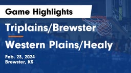 Triplains/Brewster  vs Western Plains/Healy Game Highlights - Feb. 23, 2024