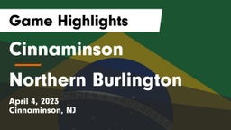 Cinnaminson  vs Northern Burlington Game Highlights - April 4, 2023