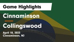Cinnaminson  vs Collingswood  Game Highlights - April 18, 2023