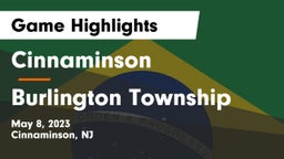 Cinnaminson  vs Burlington Township  Game Highlights - May 8, 2023